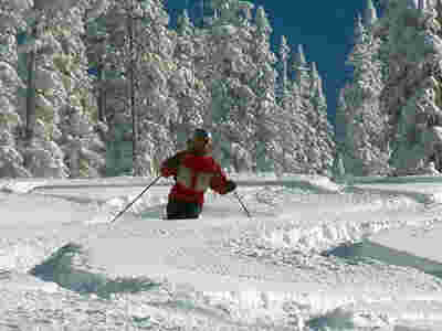deep powder skier